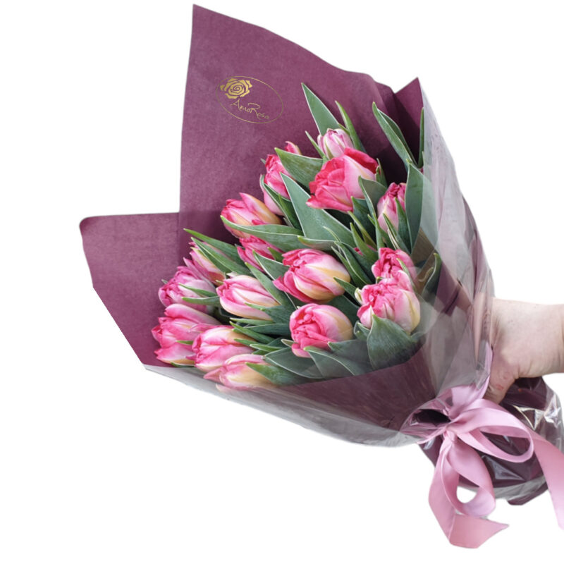 Rosa dobel tulipaner - liten - Bilde 3
